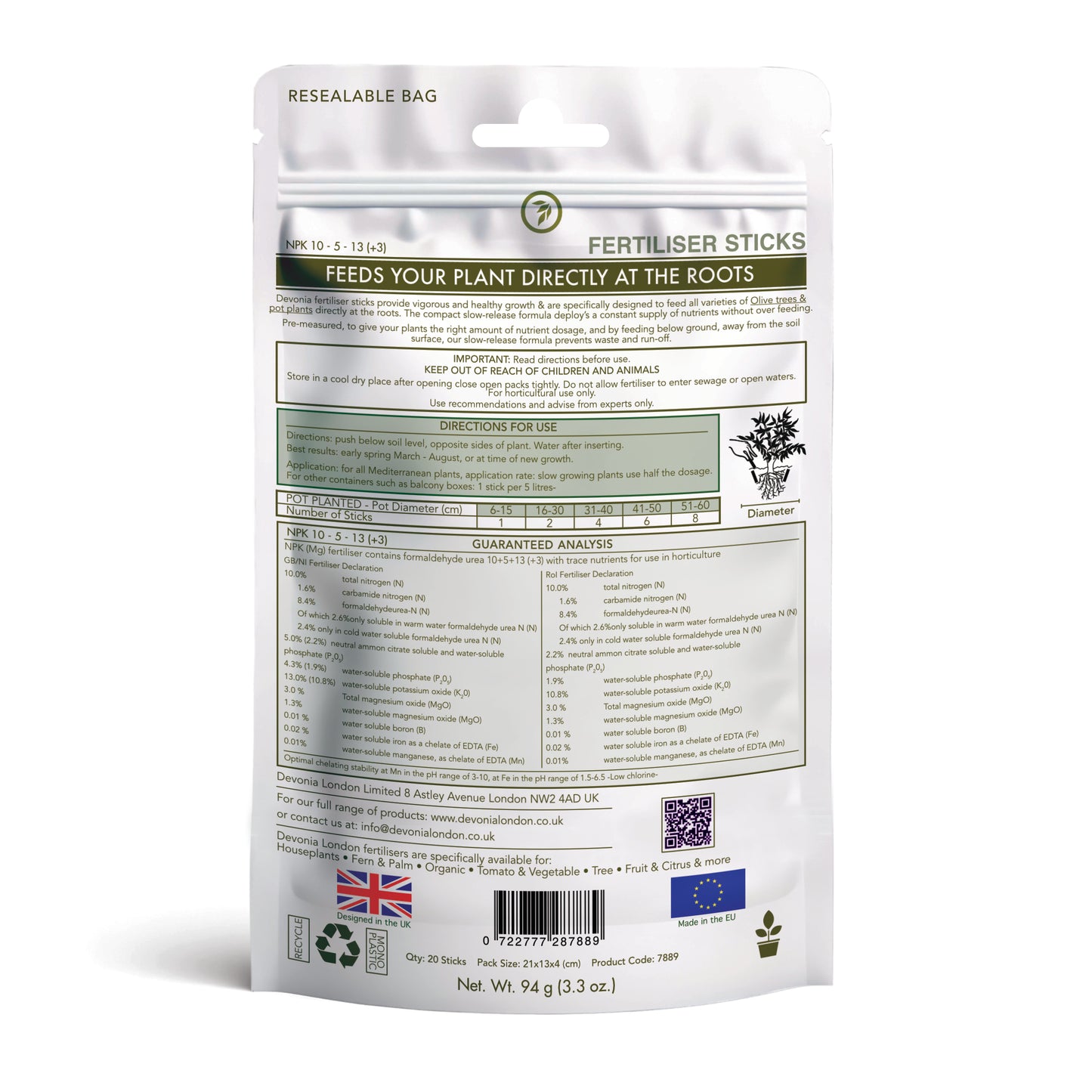 Olive Tree Plant Food Sticks