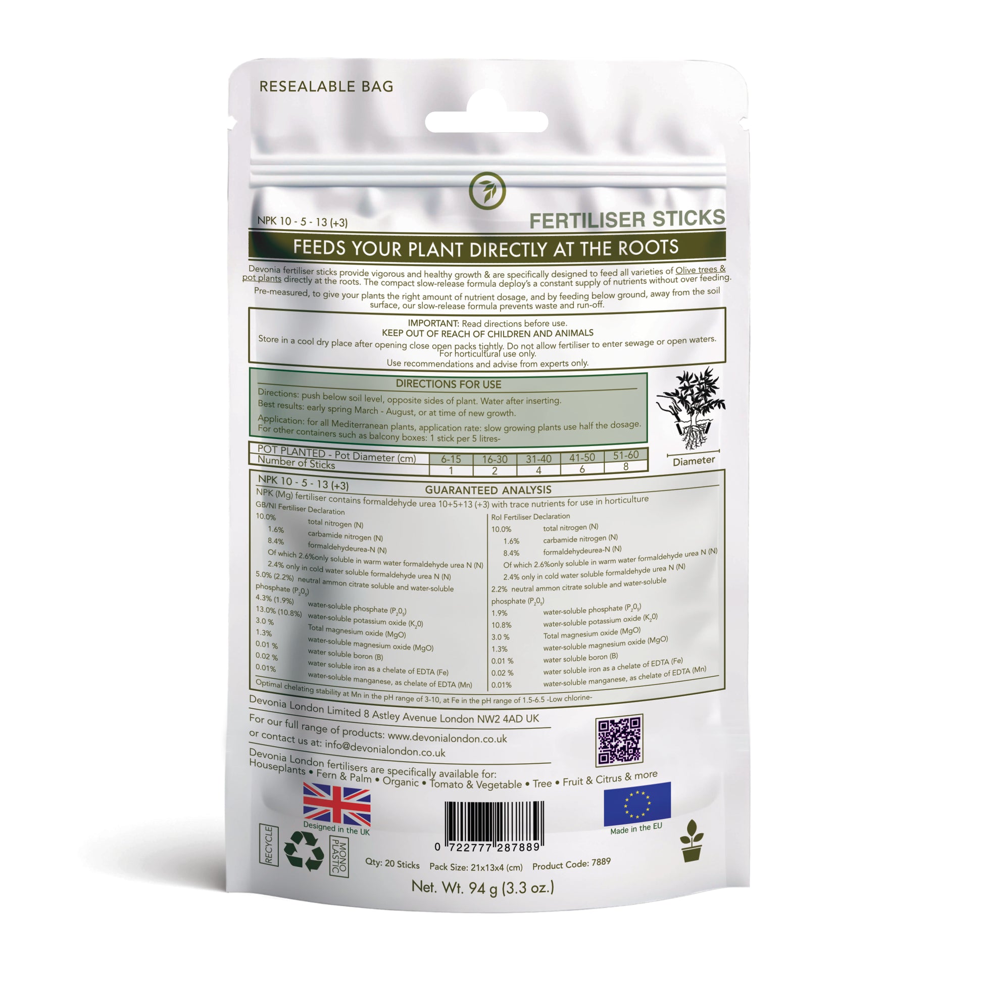 Olive Tree Plant Food Sticks