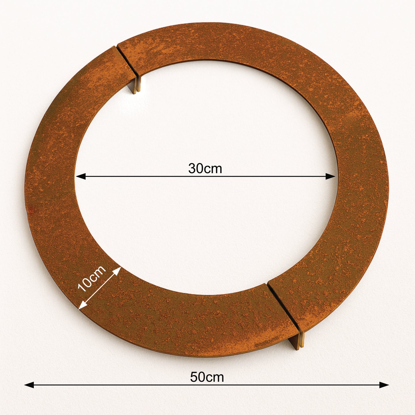 Metal Tree Protection Ring – Rust Steel (non-galvanised) 50 or 70cm