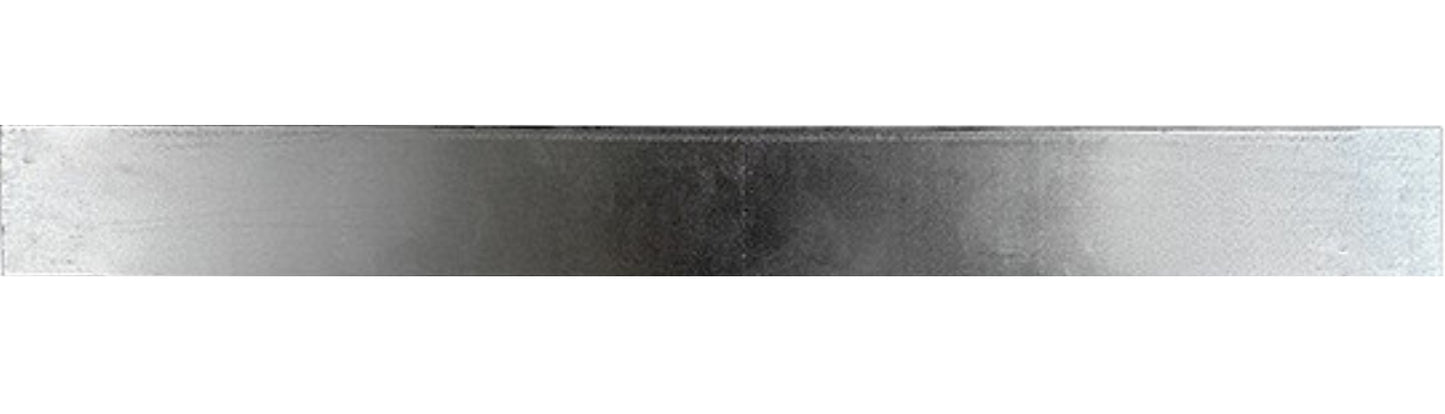 Metal Lawn Edging Silver Galvanised Steel (Pack: 5 x 1m lengths)