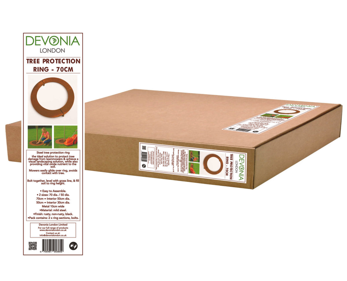 Metal Tree Protection Ring - Rust Steel (non-galvanised) 70cm