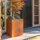 Metal planter plant pot - Rust Corten Steel 40 x60 x60cm Flat-packed