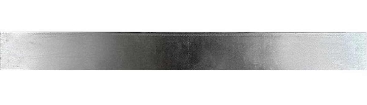 Metal Lawn Edging Silver Galvanised Steel (Pack: 5 x 1m lengths) - Devonia London