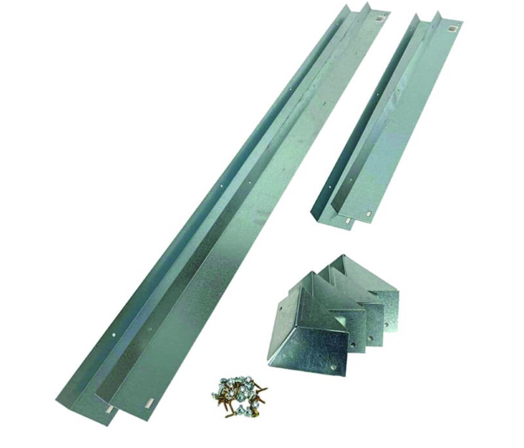 Snail and Slug Barrier Kit - for raised vegetable beds or wooden lawn edge galvanised metal