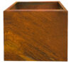 rusty metal plant pot square 40x60x60