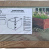 rusty metal plant pot in packaging