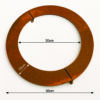 50cm tree protection ring rusty metal